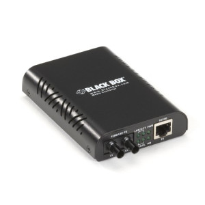 Black Box LBMC300 Fast Ethernet Media Converter, 10/100-Mbps Copper to 100-Mbps Multimode Fiber, 850nm, 2km, SC or ST